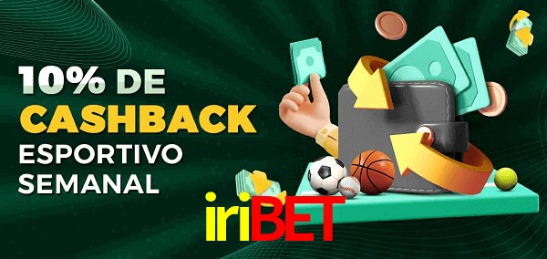10% de bônus de cashback na iribet